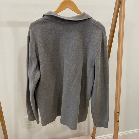 ✨SOLD✨ Vintage Polo Ralph Lauren Ribbed Embroidered Quarter Zip Collared Sweater - Picture 4 of 4